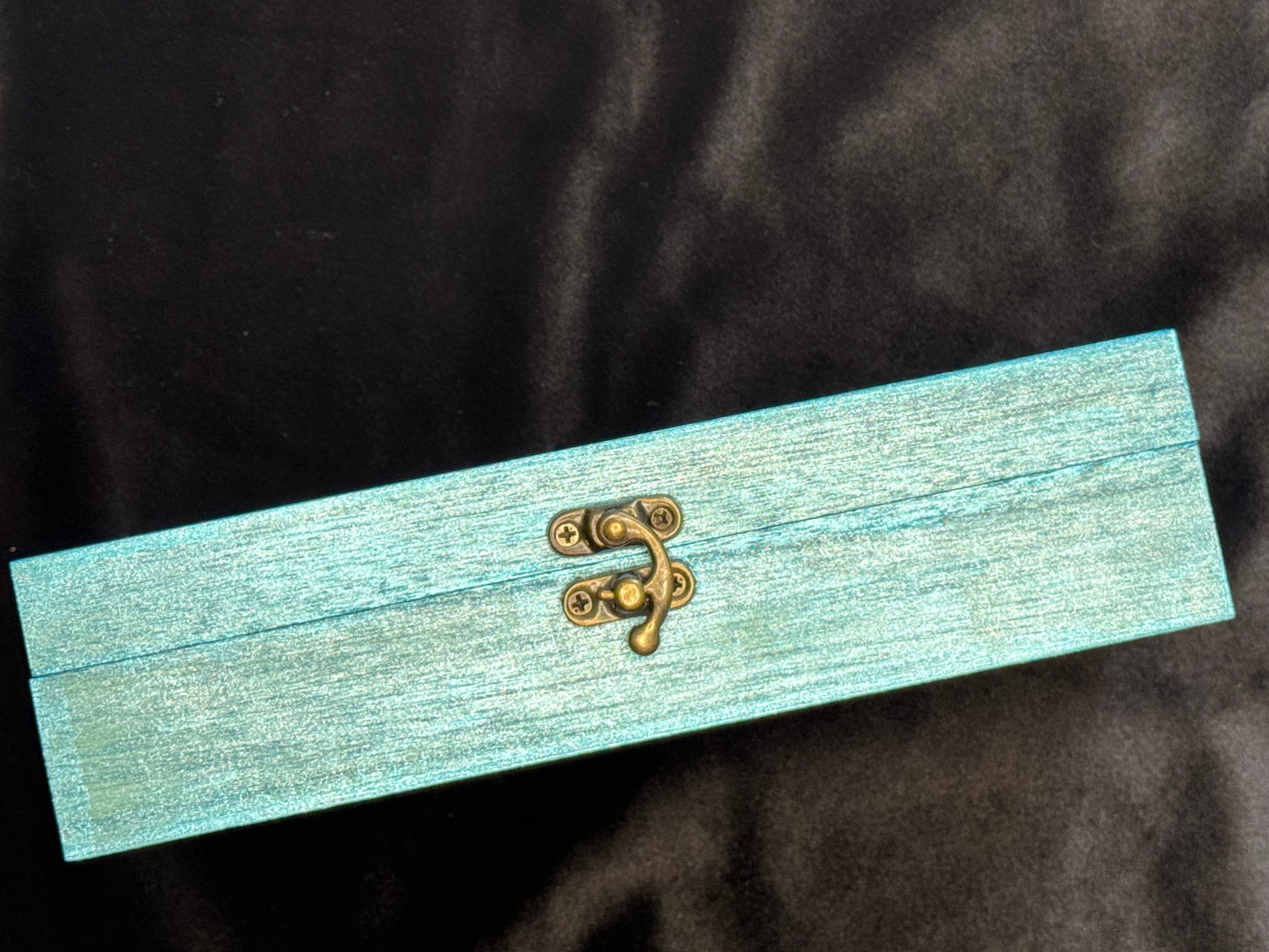 Small Handpainted Pine Storage Box for Tarot Cards, Runes & Crystals
